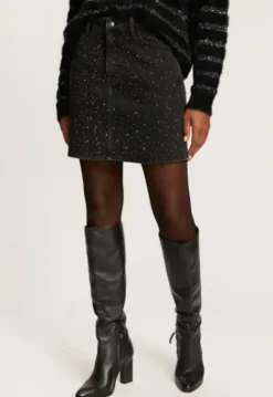 Hot Mare Denim Skirt Rokken