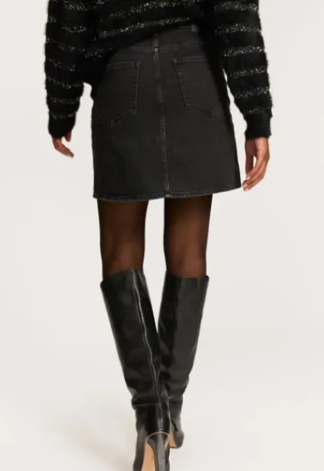 Hot Mare Denim Skirt Rokken